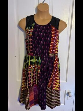 Forever 21 NWT Colorful Geometric Print Fit & Flare Dress